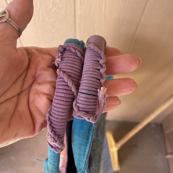 Vtg Laurel Burch Colorful Horses Mares EXTRA LARGE Shoulder Tote Beach Bag - Picture 9 of 16